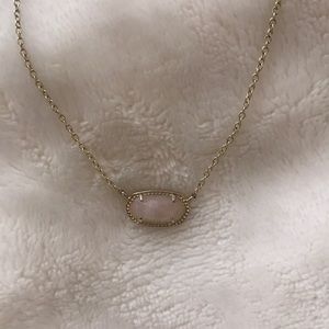 Kendra Scott Rose Quartz Elisa necklace